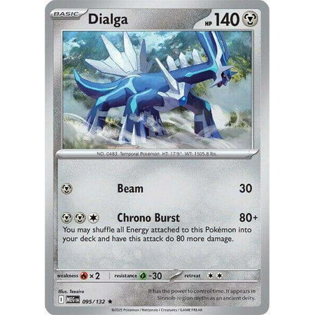 Pokemon ME01: Mega Evolution Rare Dialga #95