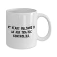 thumbnail image 2 of Motivational Air traffic controller 11oz Mug, My Heart, Joke Gifts for Colleagues from Team Leader, Birthday Unique Gifts, 2 of 6