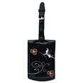 thumbnail image 1 of Woodland Fairy Faux Leather Luggage Tag, Black, 1 of 3