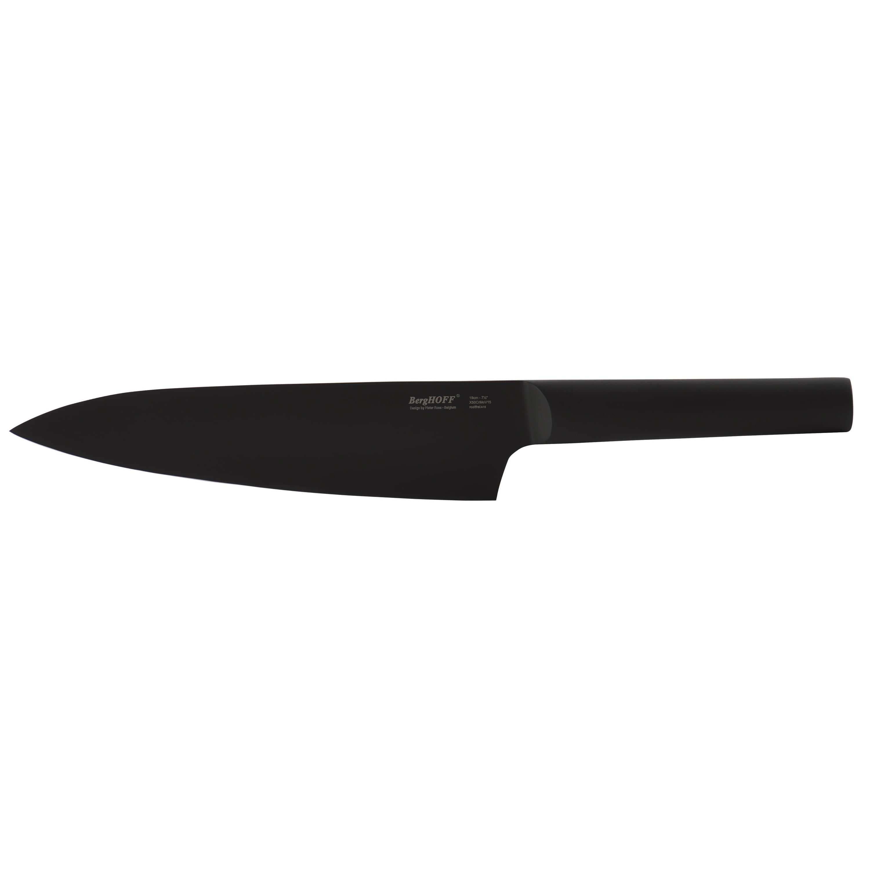 BergHOFF Ron 2pc Chef and Boning Knife Set, Black