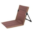 thumbnail image 4 of Tumbona plegable para acampar, silla con respaldo, tubo de hierro, transpirable, ajustable Marrón Zulema Reposapiés plegable, 4 of 8
