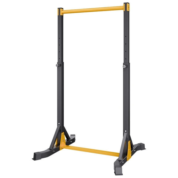 Freestanding Pull Up Bar Station 330LB Capacity H-Shaped Steel Base, 8-Level Adjustable Height, Heavy for Home Gym