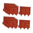 thumbnail image 3 of Colaxi 10 Pieces Garden Fence Border Easy Installation Multifunctional Lightweight Landscape Edging Border for Tree Lawn Landscaping Red, 3 of 8