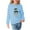 Light Blue-3, variant on Little Girl Sweatshirts Size 6 Fashion Graphic Long Sleeve Casual Cotton Shirt 3-11T Kids Fall Pullover Top, Beige, 4 Years
