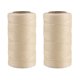 thumbnail image 1 of 2X,260M 150D 1MM Costura de Encerado Hilo de Mano Cable de la Cuerda Craft DIY Color: Color Crema, 1 of 10