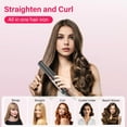 thumbnail image 5 of 2025 Mini Travel Hair Styler - Dual Straightener/Curl Iron with 4500mAh Battery & Ceramic Plates(Black), 5 of 5