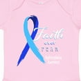thumbnail image 4 of Inktastic Faith over Fear Hydrocephalus Awareness with Blue Ribbon Boys or Girls Baby Bodysuit, 4 of 5