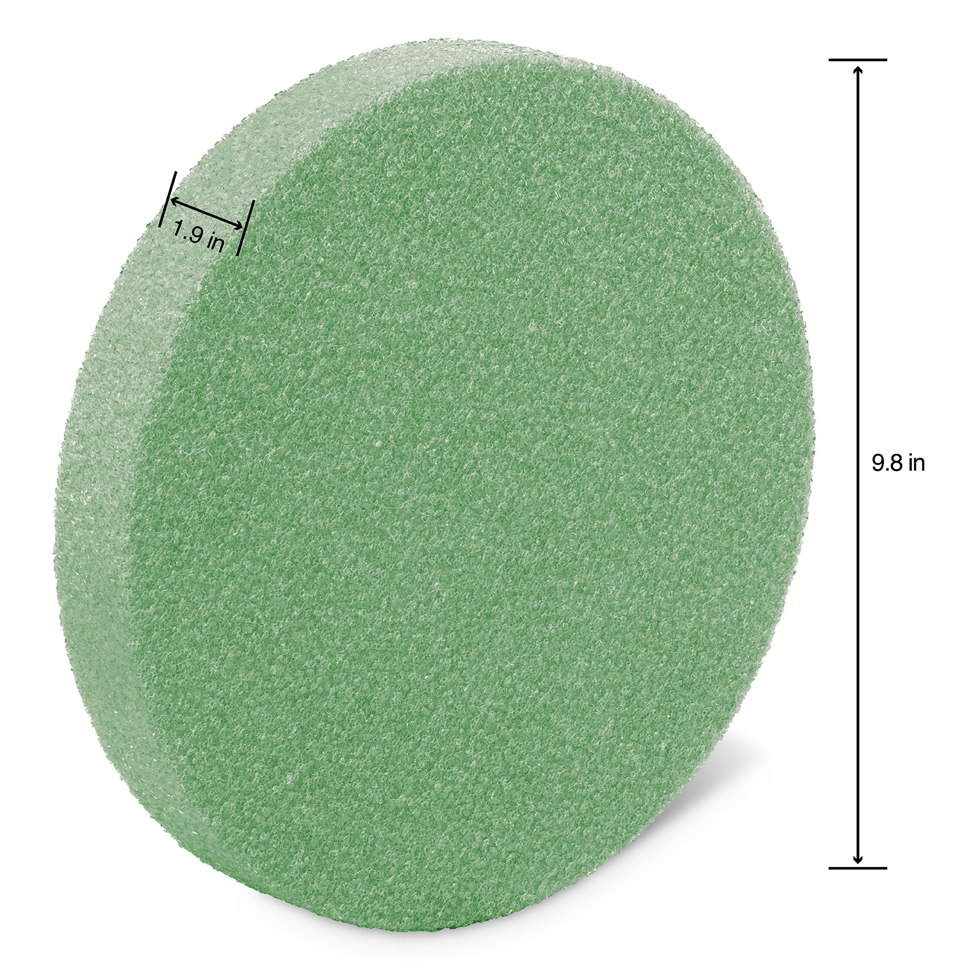 FloraCraft FloraFōM 10" Green Foam Disc, 12 Pack