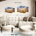 thumbnail image 4 of Elephant Stock Montana Saint Mary Lake Wall Art - Horizontal Multi Panel Canvas - Living Room Wall Decor - Nature Multi Panel - Blue And Orange Decor - 43" x 27", 4 of 8