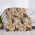 thumbnail image 3 of Naloa Snake And Flower Flannel Blankets - Thick and Warm Blanket for Winter, Soft Fuzzy Plush King Blanket for All Seasons80"x60", 3 of 6
