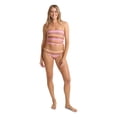 thumbnail image 3 of Roxy Salty Spirit Bandeau Adjustable Crop Top & Hipster Full Set - Size L - Color: Multi, 3 of 5