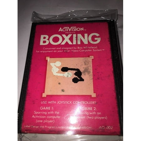 Boxing AG-002 (1980) Activision - Atari 2600 - Video Game (Best Activision Games Atari 2600)