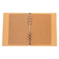 thumbnail image 1 of 1 Set Kraft Paper Binder Refillable Notebook Cover Loose-leaf Notebook Shell Students Binder Shell Binder Cover Binder Notebook Binder Cover Kraft Paper Binder Reusable Notebook Shell, 1 of 8