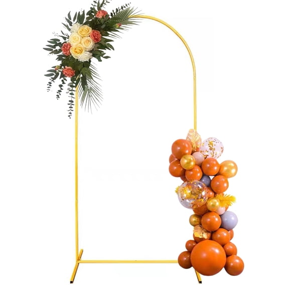 Soporte para Telón de Fondo en Arco DDMY 220x122 cm Metal Dorado 2.2 m