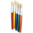 thumbnail image 1 of Brosses Rondes, Poils Naturels, Couleurs Assorties, Lot de 5, 1 of 1