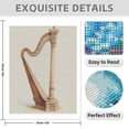 thumbnail image 3 of Diamond Art Kit for Adults, Elegant Classical Wooden Harp Diamond Painting for Adults Beginners, 5D DIY Diamond Art Painting Kits, Colorful Diamond Painting Craft for Home Decor 12x16, 3 of 7