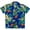 Blue, variant on Hawaiian Shirts 46B Boys Flower Leaf Beach Aloha Holiday Casual Peach M