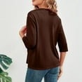 thumbnail image 3 of Kureaily Women's Lightweight Cardigan Elegant Sun Knit Sweater Soft Loose Fit Casual Cover Up Outerwear Stretchy Sleeve Button Down Cardigan, 3 of 5