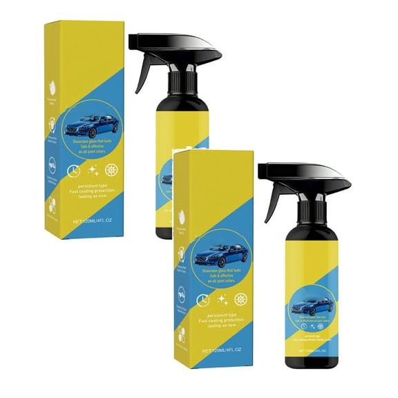 Nano Quick Coat Restore Coating Spray, Advanced Automobile Quick-Acting Coating Agent, Quick Effect CoatingAgent Spray with Dust Proof and Glazing Effects Long-Lasting Car Showroom Gloss,2PC