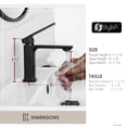 thumbnail image 3 of STYLISH Vita Single Handle 6" Matte Black Bathroom Faucet, 3 of 11