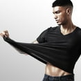 thumbnail image 4 of pxiakgy mens t shirt men breathable ice silk t shirt top short sleeve cultivate fitness movement summer v neck short sleeve men t shirts black + 3xl, 4 of 7
