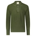 thumbnail image 1 of John Ownbey Co. Men's Military Style 5 Button Sweater, 100% Knitted Wool, Made in USA, OD Green, Size X-Large, 1 of 2