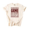 thumbnail image 4 of Game Day Striped Shirt for Women & Teen Girls Retro Football Season Comfort Colors Graphic Tee - Maroon on Ivory Shirt, Adult Medium, 4 of 5