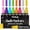 Metallic - 15mm 8 Pack, variant on Jumbo Chalk Markers - 15mm Window Markers | Pack of 8 Classic Earth Color pens - Use on Cars, Chalkboard, Whiteboard, Blackboard, Glass, Bistro | Loved by Teachers, Artists, Businesses