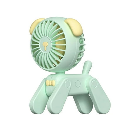 

USB Desk Fans - Cute Dog Shaped Desk Fan 3 Wind Speeds Portable Personal Little Table Fans for Home Bedroom Nightstand Office Work Desktop Dorm