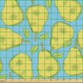 thumbnail image 2 of Fruits Sofa Upholstery Fabric by the Yard, Hand Drawn Like Repetitive Pattern Depiction of Vintage Style Pears, Decorative Fabric for DIY and Home Accents, Pale Sky Blue and Mustard by Ambesonne, 2 of 5