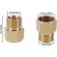 thumbnail image 2 of 2PCS M22 Pressure Washer Adapter Internal Thread Hose Fitting Aptator Brass Hose Adapter, 2 of 5
