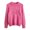 A1 Hot Pink, variant on Women's Fuzzy Knit Sweater Crew Neck Long Sleeve Pullover with Ribbed Cuffs, Soft Warm Relaxed Fit Casual Basic Top for Fall Winter Layering Beige L