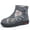 Grey, variant on Women's Winter Snow Boots - Artificial plush Lined Waterproof Slip-On Booties for Cold Weather