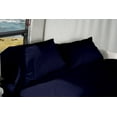 thumbnail image 3 of RV Short Queen 60" X 75" Sheet Set 600 Thread-Count 100% Egyptian Cotton 10-Inch Deep Pockets - Made for RV - Navy Blue Color, 3 of 7