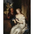 thumbnail image 2 of Caspar Netscher 15x18 Gold Ornate Wood Frame and Double Matted Museum Art Print Titled - Pomona and Vertumnus, 2 of 4