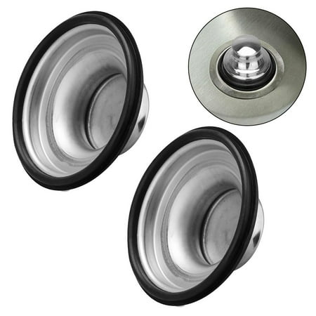 

2Pcs Stainless Steel Drain Cover Kitchen Water Sink Drainer Disposal Stopper Plug