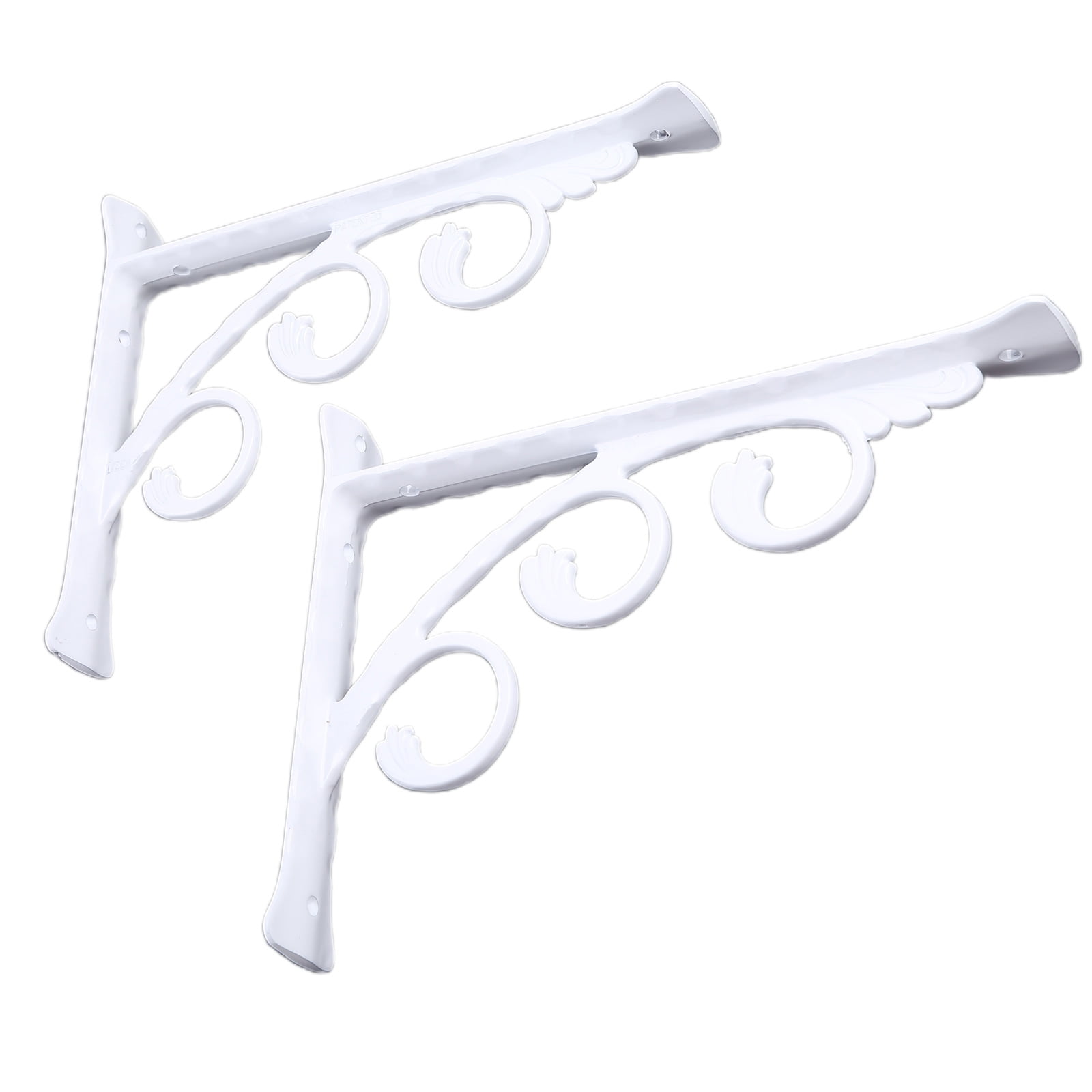 1 Pair Heavy Duty Wall Mounted Brackets Triangular Shape Shelf Bracket Durable