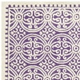 thumbnail image 2 of SAFAVIEH Cambridge Leslie Geometric Wool Runner Rug, Purple/Ivory, 2'6" x 14', 2 of 4
