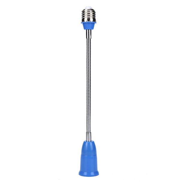 5 Uds E27 Soporte LED Enchufe Lámpara Extensión Flexible Universal (azul)