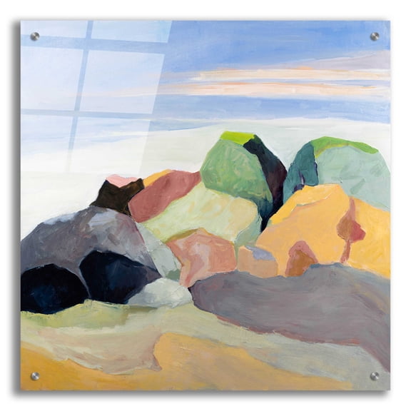 Epic Art 'Rockscape' by Ann Gordon, Acrylic Glass Wall Art, 24"x24"