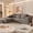Corduroy Grey, variant on Homall 108" Cloud Sectional Sofa, Boneless Couch with L-Shape Chaise, Modular Couch with Deep Seat, No installation for Living Room & Apartment, Chenille Grey