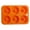 Orange, variant on Silicone Donut Mold for 6 Doughnuts, Set of 2. Food Grade LFGB Silicone Bagels Baking Pan, Non-Stick, Dishwasher Safe, Heat Resistant and Microwave Safe