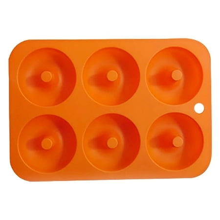 

pdqouc pdqouc Kitchen Gadgets Silicone Donut Mold for 6 Doughnuts Food Grade Silicone Baking Pan Non-Stick Dishwasher Safe Heat Resistant and Microwave Safe(Blue)