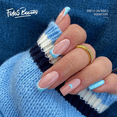 thumbnail image 1 of Fofosbeauty 24 pcs Press-on Acrylic False Nails, Nails Tips Designs 2023,Square French Blue, 1 of 7