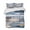 Blue Brown, variant on Quilts King Size, Blue Wooden Grain Soft Comforter Bedding Set for Bed, Farmhouse Country Abstract Art Lightweight Quilted Bedspread with Pillow Cover(2 Pieces) for All Season, 96x106 Inch