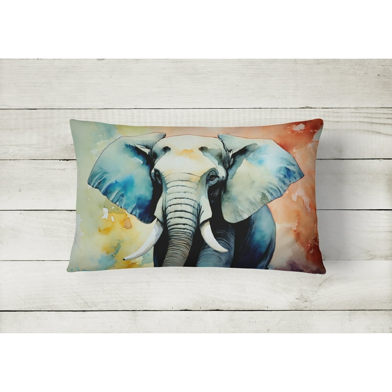 Elephant Throw Pillow 12 in x 16 in