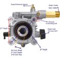 thumbnail image 2 of 3200PSI 2.5GPM Pressure Washer Axial Cam Swap Pump Horizontal 3/4 Shaft Engine, 2 of 4