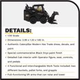 thumbnail image 4 of Diecast Masters 1:50 Scale Caterpillar 242D3 Skid Steer Loader + Attachment Accessories, Special Black Finish | High Line Series Cat Trucks & Construction Equipment | Diecast Collectible Model 85676BK, 4 of 9