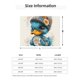 thumbnail image 5 of Balery Cute Sunflower Blue Duck Manta de Franela con Dibujo, Lujo Ultra Suave y Cálido, Antipelusa y Resistente a las Arrugas para Cama, Sofá, Camping -60"x50", 5 of 6