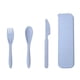 thumbnail image 2 of Vajilla de trigo de tres piezas, vajilla portátil creativa, cuchillo, tenedor y cuchara de paja de trigo, regalo ideal, 2 of 5